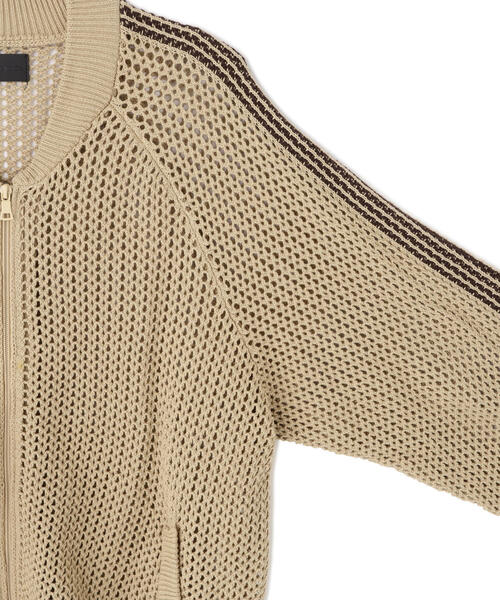 DANKE SCHON(ダンケシェーン)の「DankeSchon/ダンケシェーン/MESHKNIT TRACK JACKET(その他アウター・メンズ・ブラック/ベージュ・M/L)」の9枚目の写真