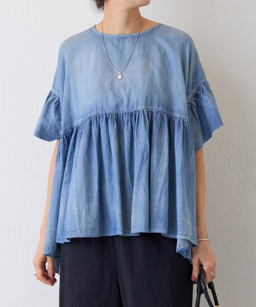 BEARDSLEY｜シフォンデニムシャツ | Rakuten Fashion(楽天