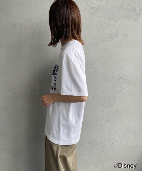 GOOD ROCK SPEED（グッドロックスピード）の「[GOOD ROCK SPEED/グッドロックスピード] MICKEY MOUSE / プリントTシャツ / ディズニー（Tシャツ/カットソー・レディース・ホワイト/ピンク・F）」の13枚目の写真