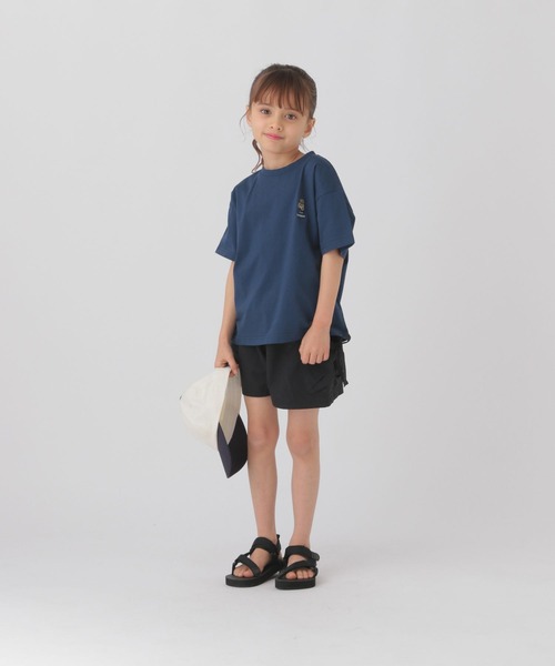 未使用タグ付き◎2024 yori トリプルクロスショートパンツ 38 強撚スムース スクエアドットプリント 7分袖ボウタイプル