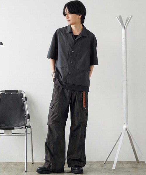 WYM LIDNM(ウィム バイ リドム)の「MVS LAYERED SLIT TANK TOP(タンクトップ・メンズ・アッシュブラウン/オフホワイト/グレー/グレー系/チャコール/ブラック系・XL/L/M/S)」の18枚目の写真