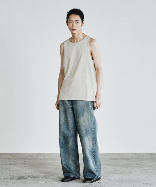 WYM LIDNM（ウィム バイ リドム）の「COOL DRY LAYERED TANK TOP（タンクトップ・メンズ・アッシュブラウン/オフホワイト/グレー/グレー系/チャコール/ブラック系・XL/L/M/S/XS）」の15枚目の写真