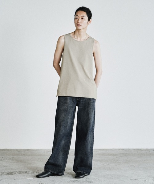 WYM LIDNM（ウィム バイ リドム）の「COOL DRY LAYERED TANK TOP（タンクトップ・メンズ・アッシュブラウン/オフホワイト/グレー/グレー系/チャコール/ブラック系・XL/L/M/S/XS）」の21枚目の写真