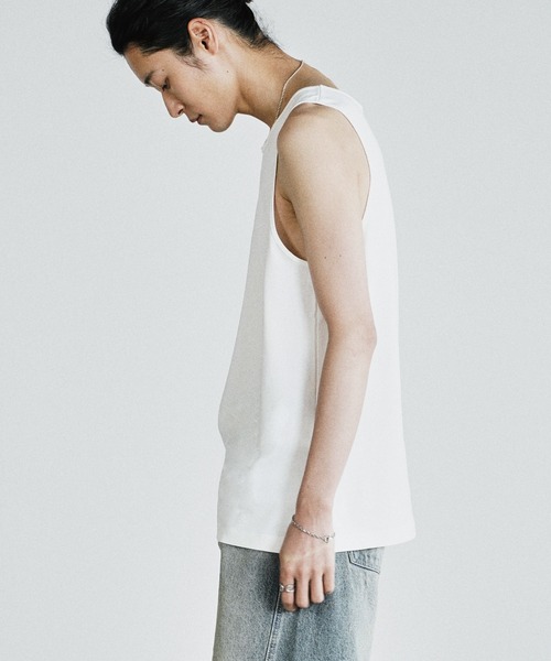 WYM LIDNM（ウィム バイ リドム）の「COOL DRY LAYERED TANK TOP（タンクトップ・メンズ・アッシュブラウン/オフホワイト/グレー/グレー系/チャコール/ブラック系・XL/L/M/S/XS）」の22枚目の写真