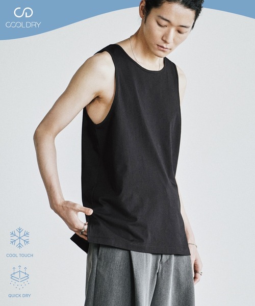 WYM LIDNM（ウィム バイ リドム）の「COOL DRY LAYERED TANK TOP（タンクトップ・メンズ・アッシュブラウン/オフホワイト/グレー/グレー系/チャコール/ブラック系・XL/L/M/S/XS）」の7枚目の写真