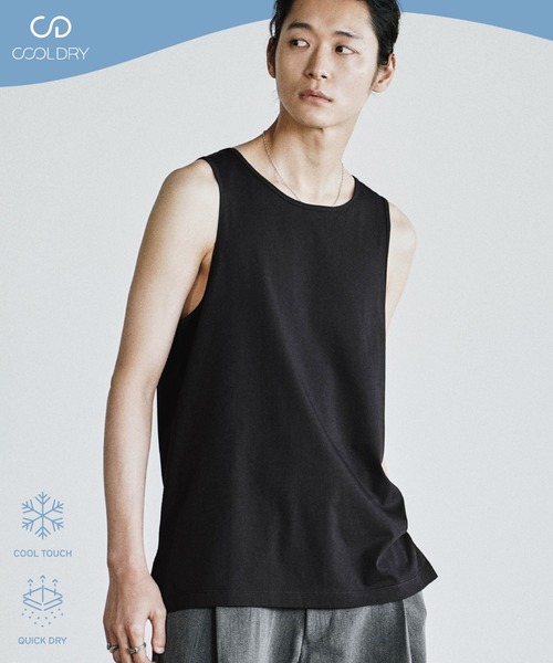 WYM LIDNM（ウィム バイ リドム）の「COOL DRY LAYERED TANK TOP（タンクトップ・メンズ・アッシュブラウン/オフホワイト/グレー/グレー系/チャコール/ブラック系・XL/L/M/S/XS）」の8枚目の写真