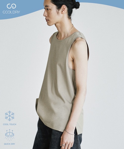 WYM LIDNM（ウィム バイ リドム）の「COOL DRY LAYERED TANK TOP（タンクトップ・メンズ・アッシュブラウン/オフホワイト/グレー/グレー系/チャコール/ブラック系・XL/L/M/S/XS）」の20枚目の写真