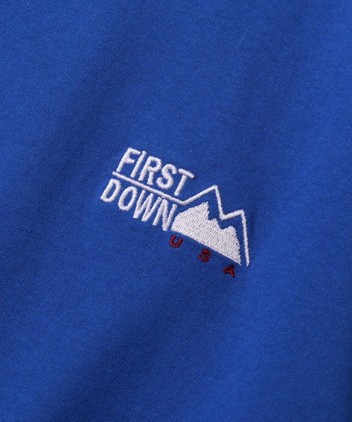 FIRST DOWN(ファーストダウン)の「【FIRST DOWN/ファーストダウン】LOGO S/S TEE/ ワンポイントロゴ 半袖Tシャツ(Tシャツ/カットソー・メンズ・ホワイト/ブラック/ヘザーグレー・M/L/XL)」の15枚目の写真