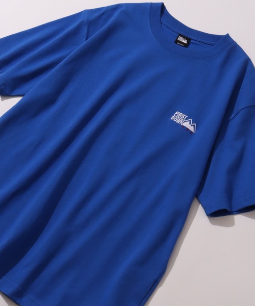 FIRST DOWN(ファーストダウン)の「【FIRST DOWN/ファーストダウン】LOGO S/S TEE/ ワンポイントロゴ 半袖Tシャツ(Tシャツ/カットソー・メンズ・ホワイト/ブラック/ヘザーグレー・M/L/XL)」の12枚目の写真