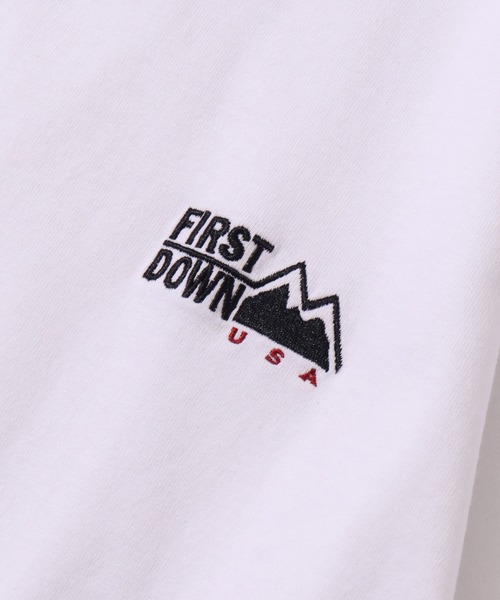FIRST DOWN(ファーストダウン)の「【FIRST DOWN/ファーストダウン】LOGO S/S TEE/ ワンポイントロゴ 半袖Tシャツ(Tシャツ/カットソー・メンズ・ホワイト/ブラック/ヘザーグレー・M/L/XL)」の17枚目の写真