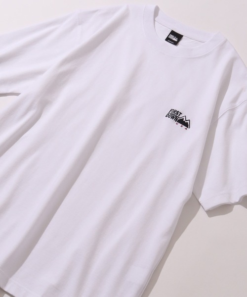 FIRST DOWN(ファーストダウン)の「【FIRST DOWN/ファーストダウン】LOGO S/S TEE/ ワンポイントロゴ 半袖Tシャツ(Tシャツ/カットソー・メンズ・ホワイト/ブラック/ヘザーグレー・M/L/XL)」の14枚目の写真
