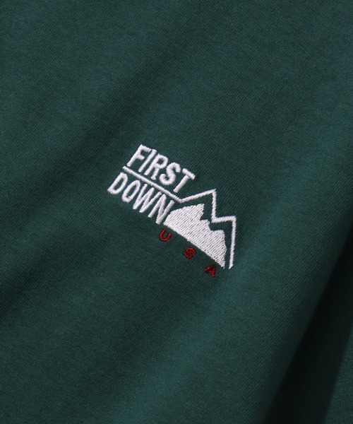 FIRST DOWN(ファーストダウン)の「【FIRST DOWN/ファーストダウン】LOGO S/S TEE/ ワンポイントロゴ 半袖Tシャツ(Tシャツ/カットソー・メンズ・ホワイト/ブラック/ヘザーグレー・M/L/XL)」の19枚目の写真