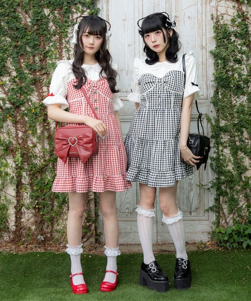 DearMyLove(ディアマイラブ)の「丸襟ビスチェティアードワンピース(ワンピース・レディース・ベビーピンク/グレー/ホワイト/サックスブルー/レッド/ブラック・MEDIUM/LARGE/LL/3L)」の20枚目の写真