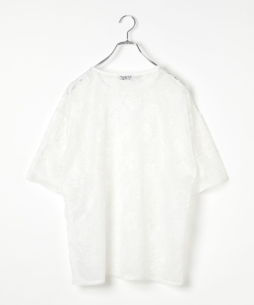 PAGEBOY（ページボーイ）の「レースレイヤードＴ（Tシャツ/カットソー・レディース・シルバー/ブラック/ホワイト・FREE）」の6枚目の写真