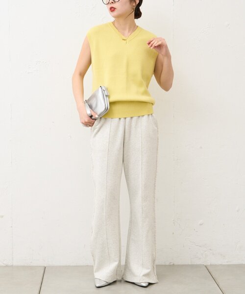 CIAOPANIC TYPY（チャオパニックティピー）の「【WEB限定】【UNISEX】サマーニットベスト（ベスト・レディース・ブルー/グレー/イエロー/ネイビー・LARGE/MEDIUM）」の20枚目の写真