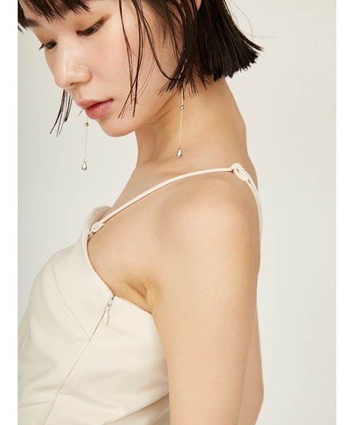 emmi（エミ）の「ダンボールタックベアトップ（Tシャツ/カットソー・レディース・アイボリー/ブラック・0/1）」の8枚目の写真