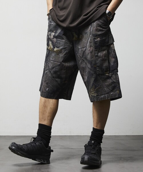 HINSON(ヒンソン)の「HINSON/ヒンソン 6POCKET SHORT PANTS/6ポケットカモ柄カーゴショートパンツ/ミリタリーパンツ(その他パンツ・メンズ・ベージュ/ブラック/チャコールグレー・SMALL/MEDIUM/LARGE)」の22枚目の写真