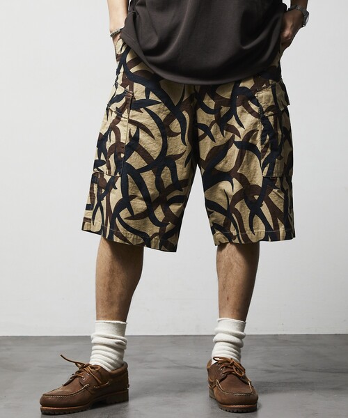 セール】HINSON/ヒンソン 6POCKET SHORT PANTS/6ポケットカモ柄カーゴ
