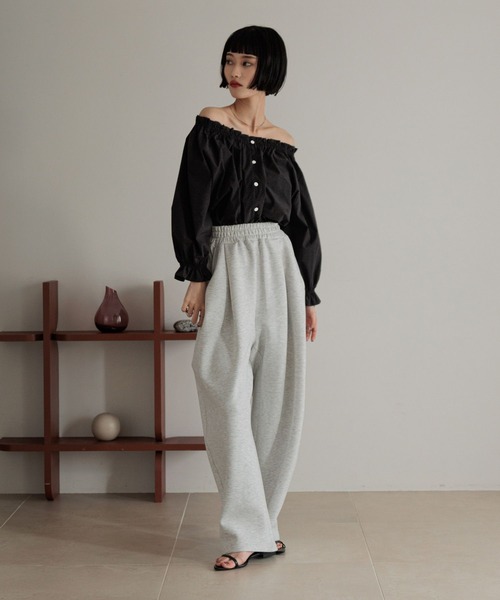 セール】シャーリングオフショルブラウス 326784（シャツ/ブラウス