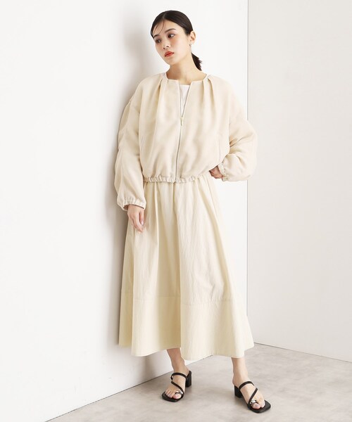 THE SHOP TK （ザ ショップ ティーケー ）の「パナマメッシュブルゾン【洗える】（ブルゾン・レディース・アイボリー/ブラック・13/12）」の6枚目の写真