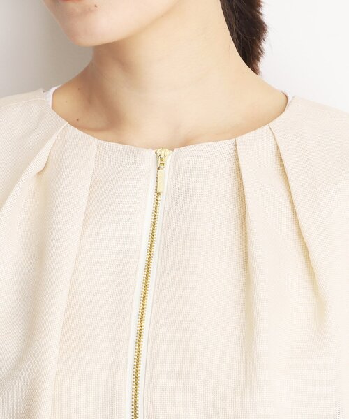 THE SHOP TK （ザ ショップ ティーケー ）の「パナマメッシュブルゾン【洗える】（ブルゾン・レディース・アイボリー/ブラック・13/12）」の14枚目の写真