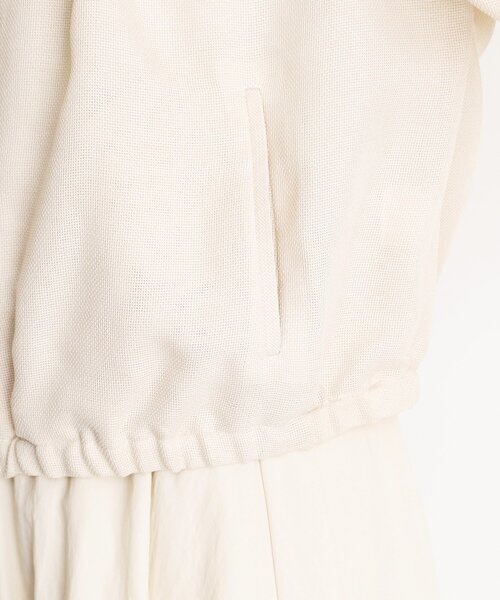 THE SHOP TK （ザ ショップ ティーケー ）の「パナマメッシュブルゾン【洗える】（ブルゾン・レディース・アイボリー/ブラック・13/12）」の17枚目の写真