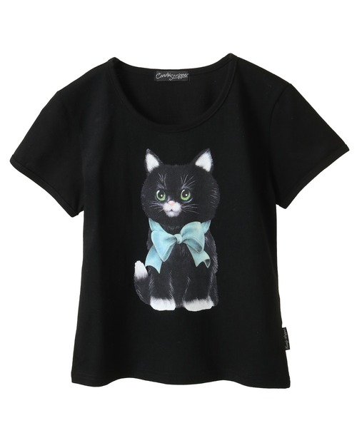 Candy Stripper（キャンディストリッパー）の「BLACK CAT BABYS Tシャツ（Tシャツ/カットソー・レディース・ブラック/ピンク/オフホワイト・FREE）」の12枚目の写真