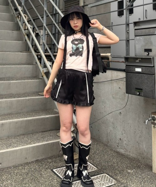 Candy Stripper（キャンディストリッパー）の「BLACK CAT BABYS Tシャツ（Tシャツ/カットソー・レディース・ブラック/ピンク/オフホワイト・FREE）」の8枚目の写真