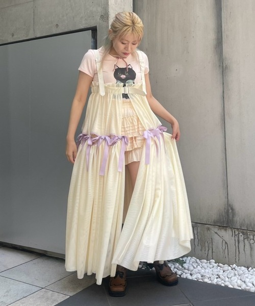 Candy Stripper（キャンディストリッパー）の「BLACK CAT BABYS Tシャツ（Tシャツ/カットソー・レディース・ブラック/ピンク/オフホワイト・FREE）」の11枚目の写真