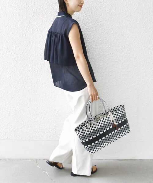 SHIPS for women - ★【新品未使用！】♪40%以上off！ SHIPS リネンフリルブラウス 手洗い可能〉強撚 コットン シアー ボイル フリル ブラウス