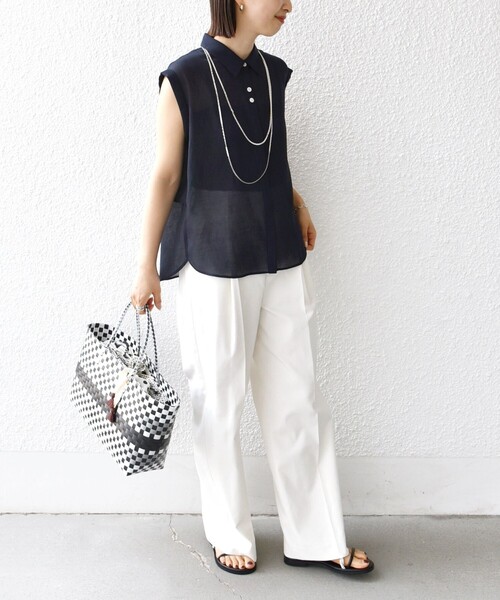 SHIPS for women - ★【新品未使用！】♪40%以上off！ SHIPS リネンフリルブラウス 手洗い可能〉強撚 コットン シアー ボイル フリル ブラウス