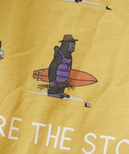 Jonas Claesson（ジョナスクレアッソン）の「JONAS CLAESSON/ジョナス クレアッソン Safari Surfers Short Sleeve Tee/サファリサーファーズ バックプリントTシャツ（Tシャツ/カットソー・メンズ・ブラック/ホワイト/ライトグレー/イエロー・LARGE/MEDIUM）」の12枚目の写真