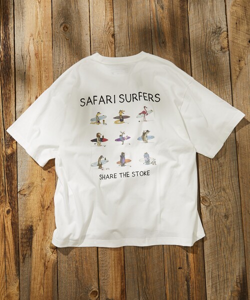 Jonas Claesson（ジョナスクレアッソン）の「JONAS CLAESSON/ジョナス クレアッソン Safari Surfers Short Sleeve Tee/サファリサーファーズ バックプリントTシャツ（Tシャツ/カットソー・メンズ・ブラック/ホワイト/ライトグレー/イエロー・LARGE/MEDIUM）」の17枚目の写真