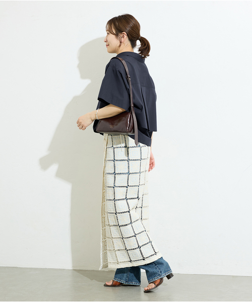 JOURNAL STANDARD(ジャーナルスタンダード)の「レイヤードライクハーフスリーブシャツ(シャツ/ブラウス・レディース・ホワイト/サックスブルー/ネイビー・FREE)」の8枚目の写真