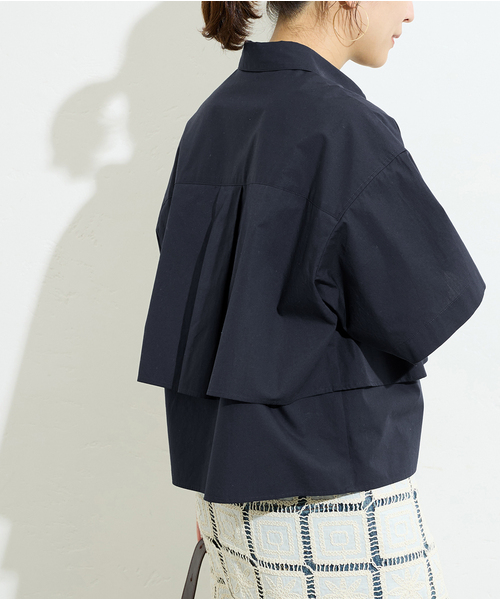 JOURNAL STANDARD(ジャーナルスタンダード)の「レイヤードライクハーフスリーブシャツ(シャツ/ブラウス・レディース・ホワイト/サックスブルー/ネイビー・FREE)」の10枚目の写真