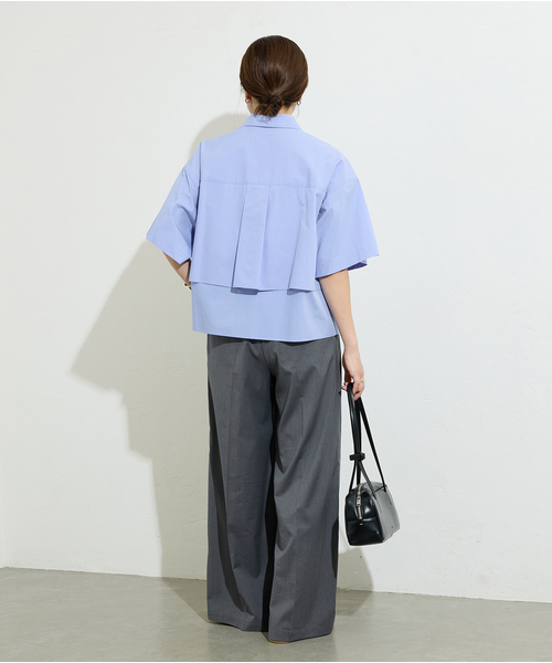 JOURNAL STANDARD(ジャーナルスタンダード)の「レイヤードライクハーフスリーブシャツ(シャツ/ブラウス・レディース・ホワイト/サックスブルー/ネイビー・FREE)」の17枚目の写真