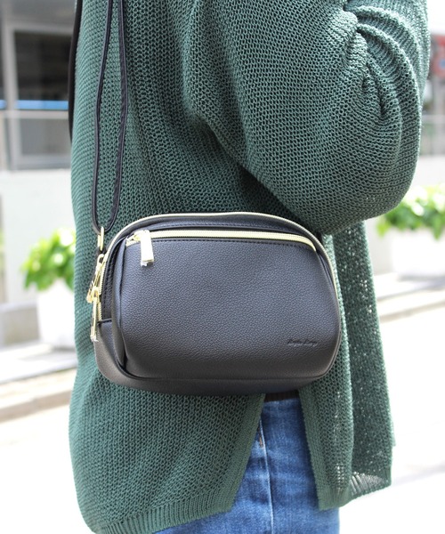 Legato Largo(レガートラルゴ)の「【Legato Largo】レガートラルゴ コロリー ミニショルダーバッグ LG-V0261(ショルダーバッグ・レディース・ブラック/コーラルピンク/ライム/グレイッシュベージュ・FREE)」の8枚目の写真
