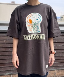 スヌーピー【SNOOPY】organic cotton T-shirts(ASTRONAUT)