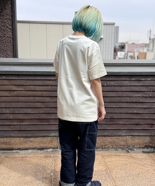 SNOOPY×OLD BETTY'S（スヌーピーカケルオールドベティーズ）の「スヌーピー【SNOOPY】organic cotton T-shirts(ASTRONAUT)（Tシャツ/カットソー・レディース・ダークネイビー/ブラック/オフホワイト・M/L/XL）」の10枚目の写真