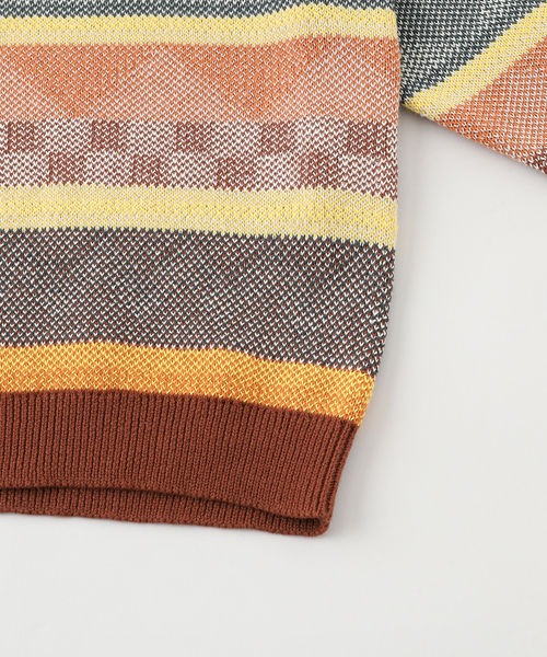 WHITE MOUNTAINEERING（ホワイトマウンテニアリング）の「White Mountaineering(ホワイトマウンテニアリング) DOULBE JACQUARD KNIT PULLOVER（ニット/セーター・メンズ・ブラウン・1/2）」の5枚目の写真