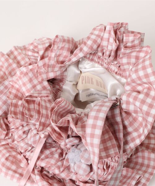 PINK HOUSE(ピンクハウス)の「gingham check shibori flower bag(ショルダーバッグ・レディース・ピンク/ブラック/ライトブルー・フリー)」の12枚目の写真