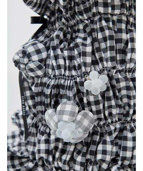 PINK HOUSE(ピンクハウス)の「gingham check shibori flower bag(ショルダーバッグ・レディース・ピンク/ブラック/ライトブルー・フリー)」の9枚目の写真