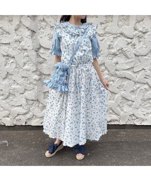 PINK HOUSE(ピンクハウス)の「gingham check shibori flower bag(ショルダーバッグ・レディース・ピンク/ブラック/ライトブルー・フリー)」の19枚目の写真