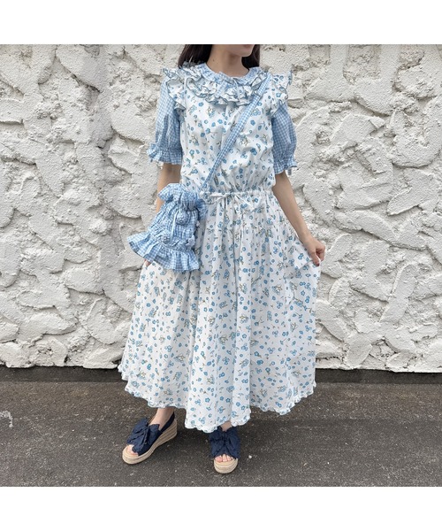 PINK HOUSE(ピンクハウス)の「gingham check shibori flower bag(ショルダーバッグ・レディース・ピンク/ブラック/ライトブルー・フリー)」の20枚目の写真