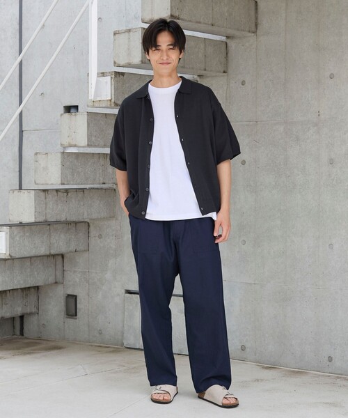 やましん　※他の方は購入をご遠慮ください セール】 コットンリネンチノ イージースラックス （スラックス