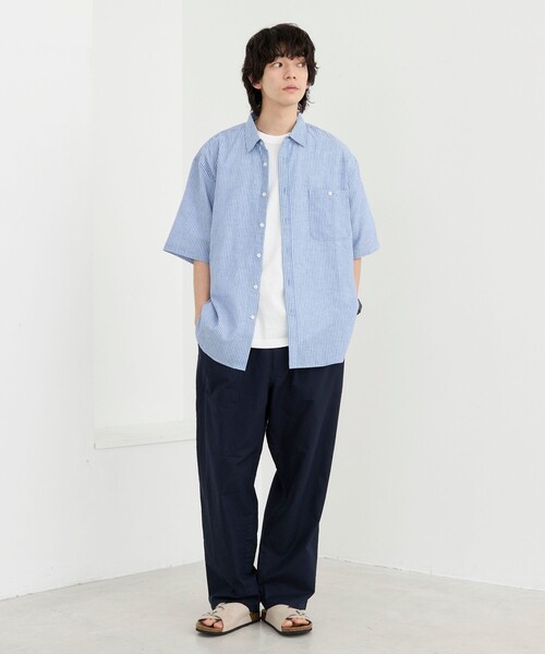 coen（コーエン）の「リネンコットンイージーパンツ（その他パンツ・メンズ・オリーブ/ダークグレー/ネイビー・S/M/L/XL）」の5枚目の写真