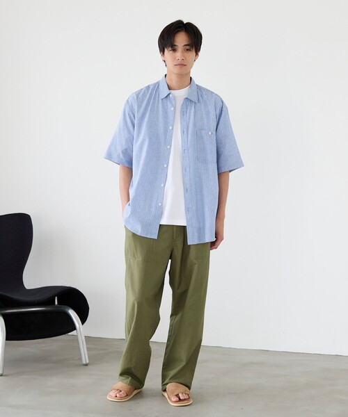 coen（コーエン）の「リネンコットンイージーパンツ（その他パンツ・メンズ・オリーブ/ダークグレー/ネイビー・S/M/L/XL）」の10枚目の写真