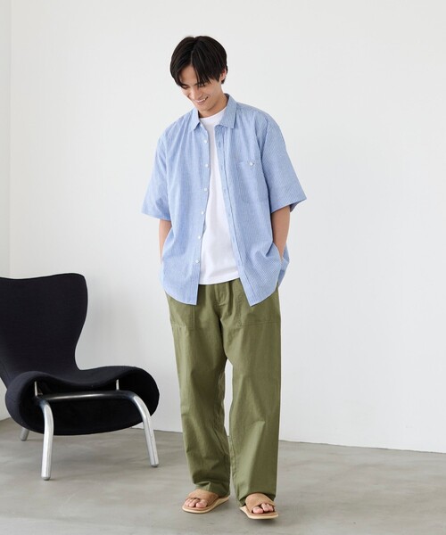 coen（コーエン）の「リネンコットンイージーパンツ（その他パンツ・メンズ・オリーブ/ダークグレー/ネイビー・S/M/L/XL）」の11枚目の写真