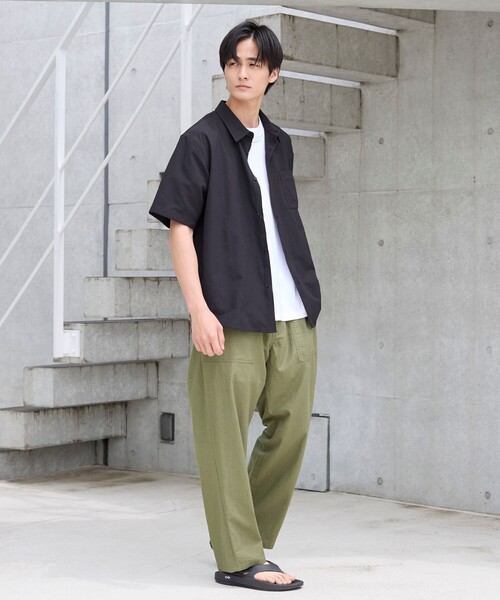 coen（コーエン）の「リネンコットンイージーパンツ（その他パンツ・メンズ・オリーブ/ダークグレー/ネイビー・S/M/L/XL）」の12枚目の写真