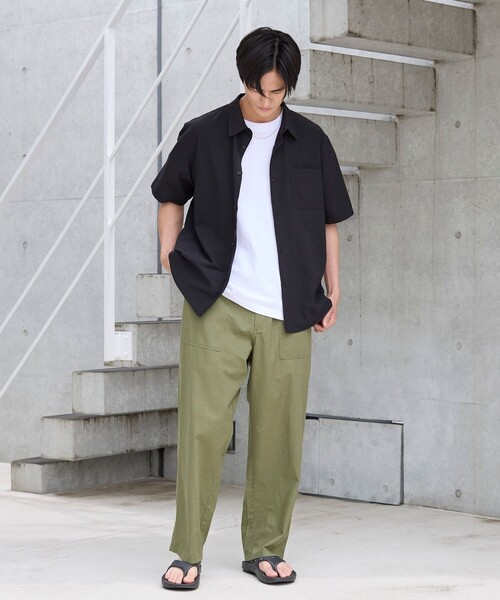 coen（コーエン）の「リネンコットンイージーパンツ（その他パンツ・メンズ・オリーブ/ダークグレー/ネイビー・S/M/L/XL）」の13枚目の写真